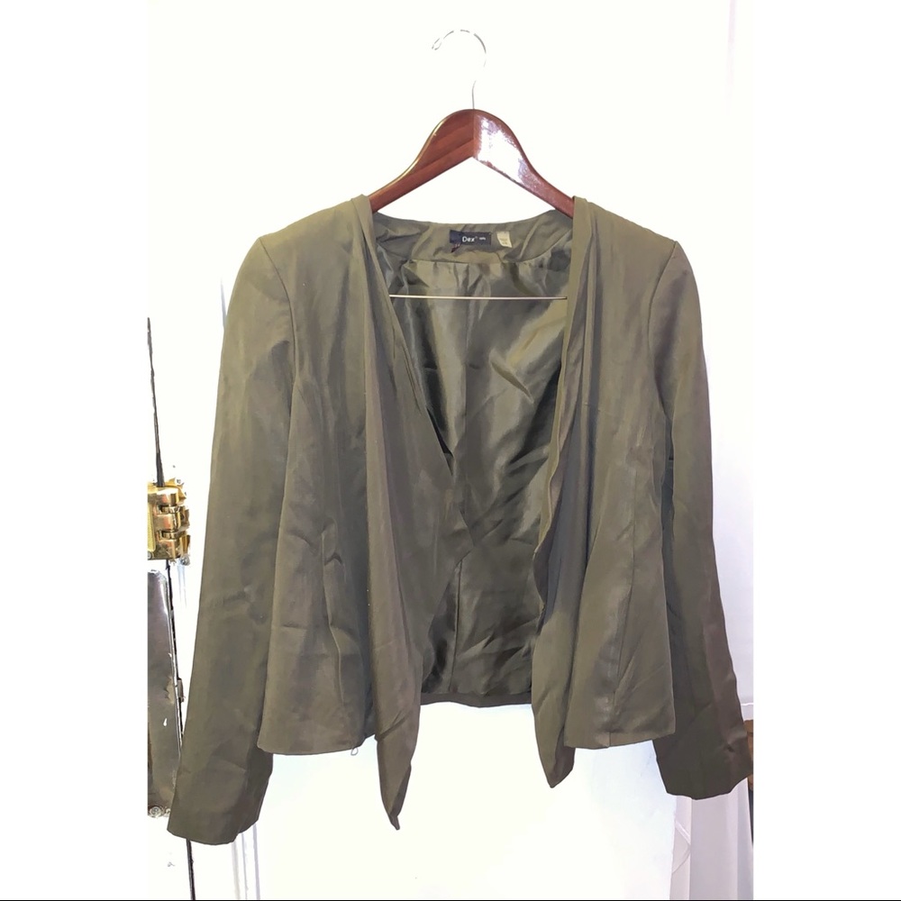 Never worn army green blazer!!
